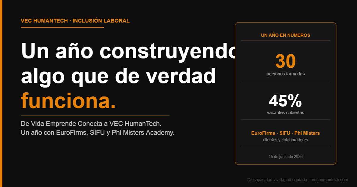 Un año construyendo algo que de verdad funciona